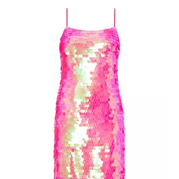 Milly Fuchsia Sequin Dress - Picture 3 of 8